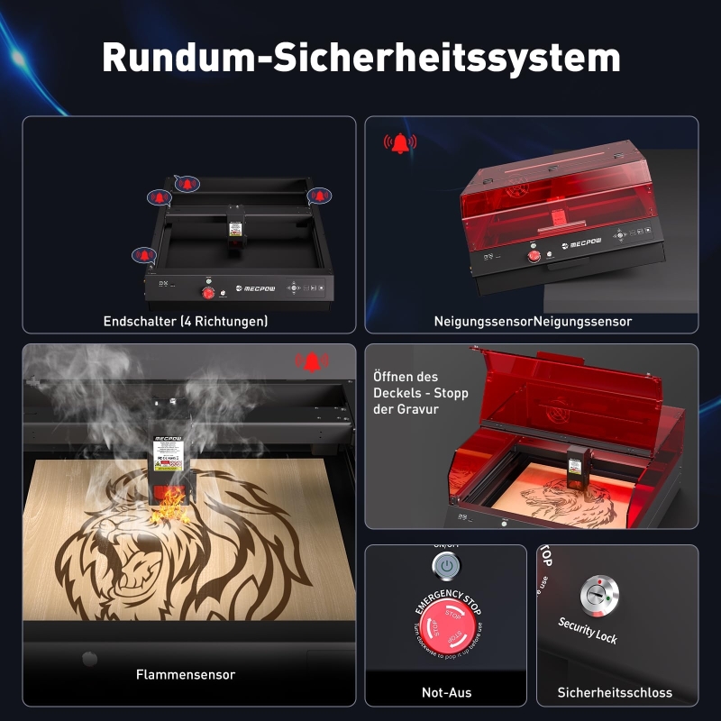 Mecpow X4 Pro 22W Lasergravierer mit Kamera & Gehäuse kaufen | zigbuy