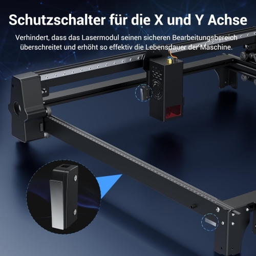 Mecpow X5 Pro 33W Lasergravierer 600x600mm Profi Lasercutter