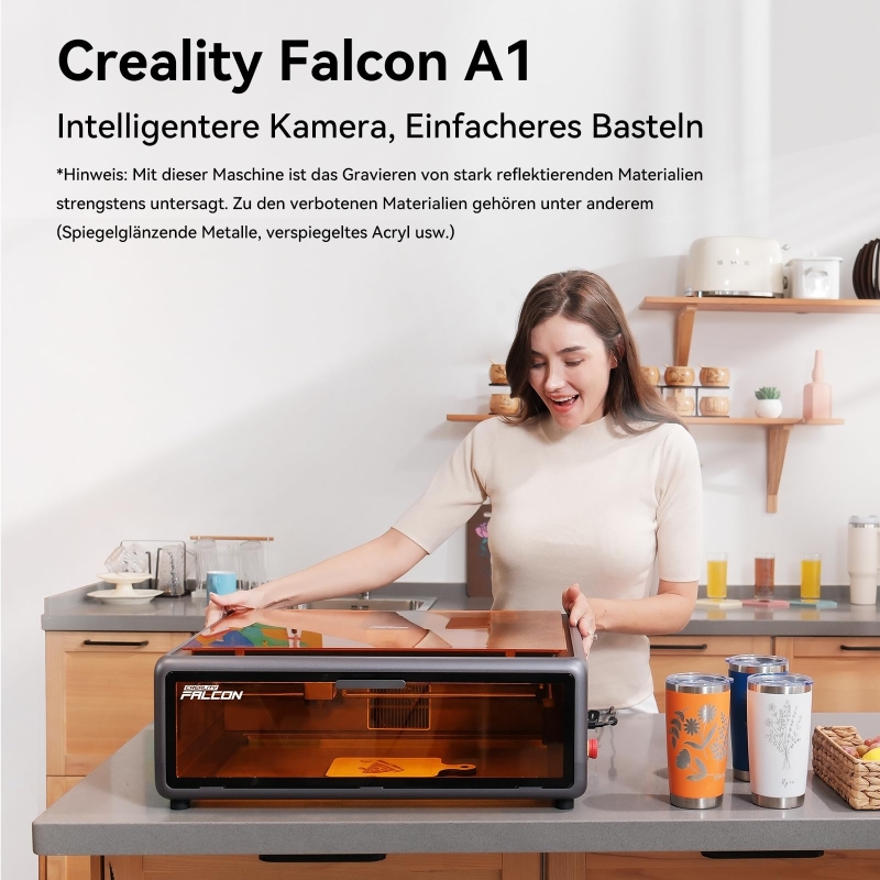Creality Falcon A1 10W Lasergravierer und Schneider mit Kamera