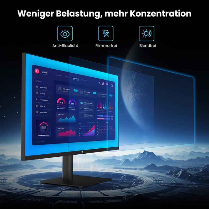KTC H27T27 27 Zoll QHD Monitor Fast IPS 120Hz 99% sRGB