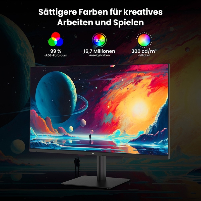 KTC H27T27 27 Zoll QHD Monitor Fast IPS 120Hz 99% sRGB