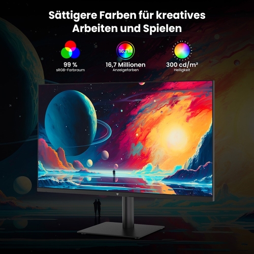KTC H27T27 27 Zoll QHD Monitor Fast IPS 120Hz 99% sRGB