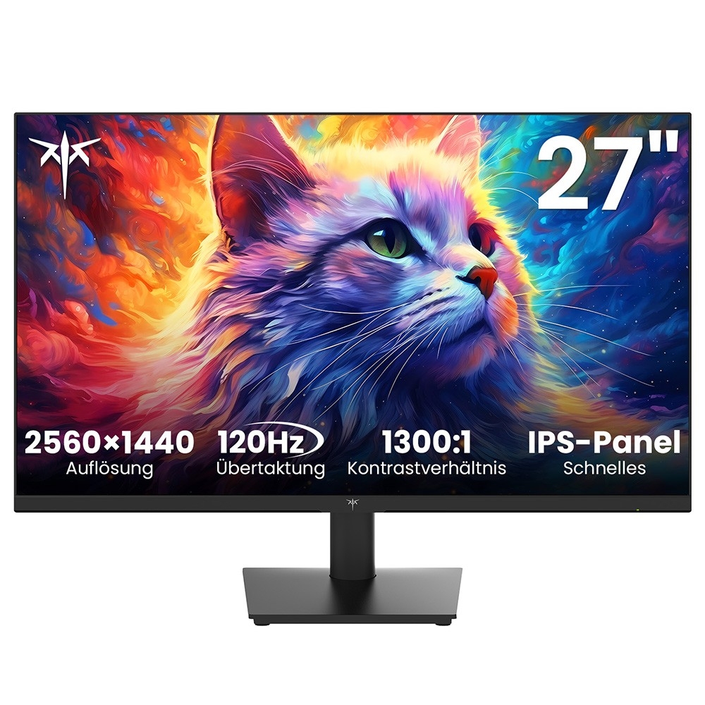 KTC H27T27 27 Zoll QHD Monitor Fast IPS, 2560 × 1440, 120Hz OC, 99% sRGB