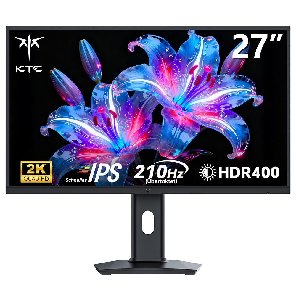KTC H27T7P-2 Gaming Monitor 2560 × 1440 QHD, 27 Zoll, 210Hz OC, Fast IPS, HDR400