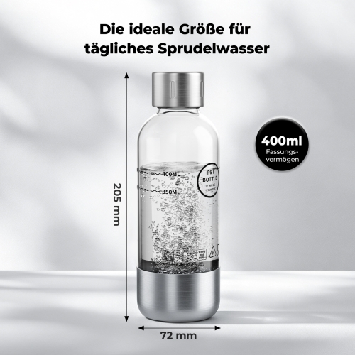 Hydrofast BUB01 PET-Sprudelflasche 400 ml für C300