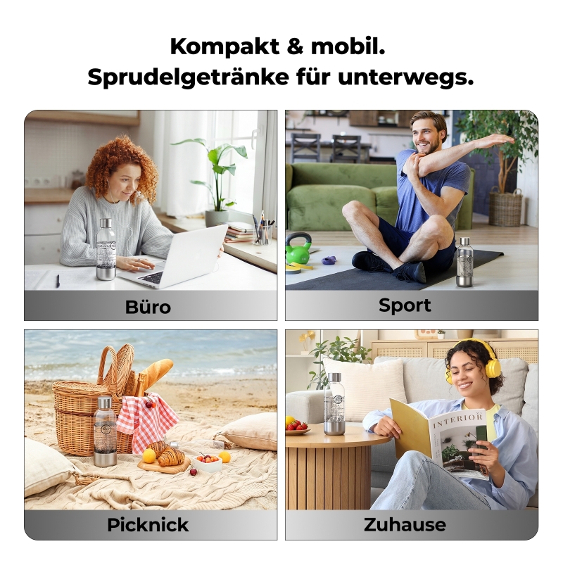 Hydrofast BUB01 PET-Sprudelflasche 400 ml für C300