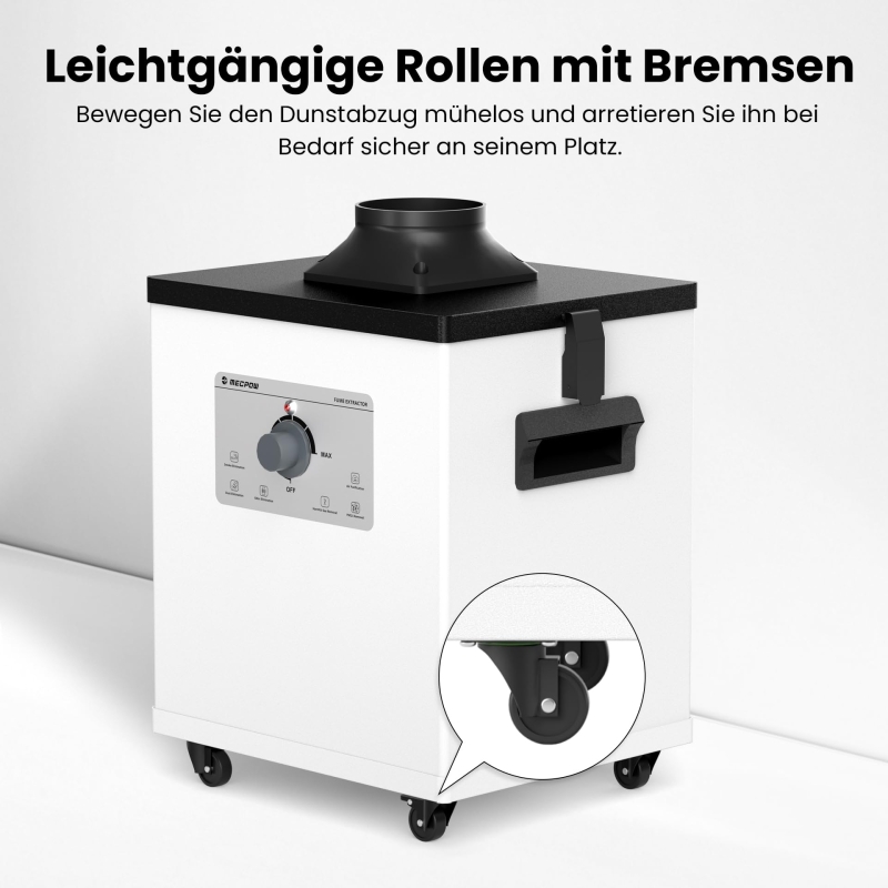 Mecpow X4 Pro 22W Lasergravierer mit P150 Rauchabsaugung Set