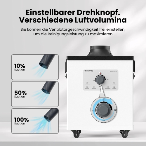 Mecpow X4 Pro 22W Lasergravierer Set mit P150 Rauchabsaugung & R1 1064nm Infrarot-Lasermodul