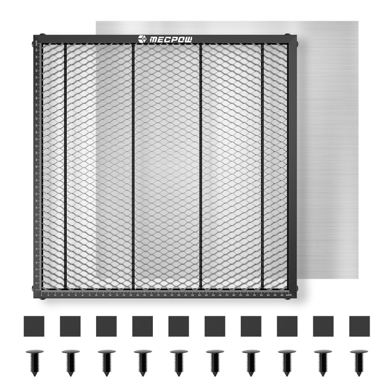 Mecpow H33 Honeycomb-Wabenarbeitsplatte 360 × 360 mm für Lasergravierer