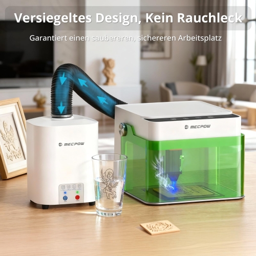 Mecpow P50 Rauchabsaugung für Lasergravierer 50W HEPA