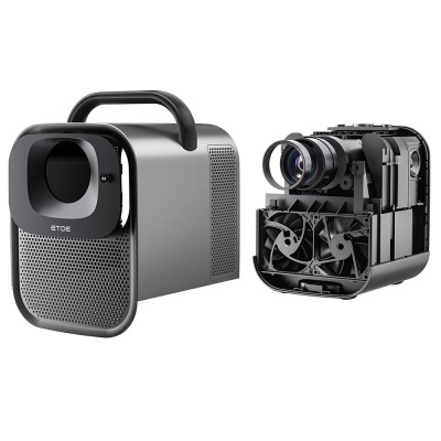 ETOE Seal Pro Beamer 2026 – 1080p Google TV Projektor mit 1300 ANSI Lumen & Auto Fokus