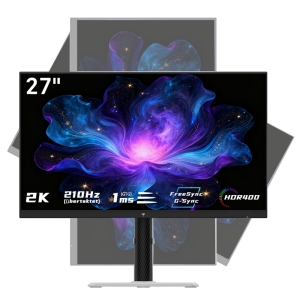 KTC H27T6 Gaming-Monitor 27 Zoll 2560 × 1440 QHD Fast IPS, 210Hz, HDR400 mit Dual-Lautsprecher
