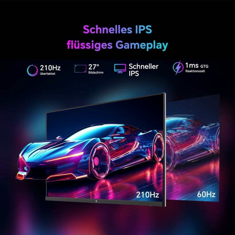 KTC H27T6 27 Zoll QHD Gaming Monitor 210Hz Fast IPS