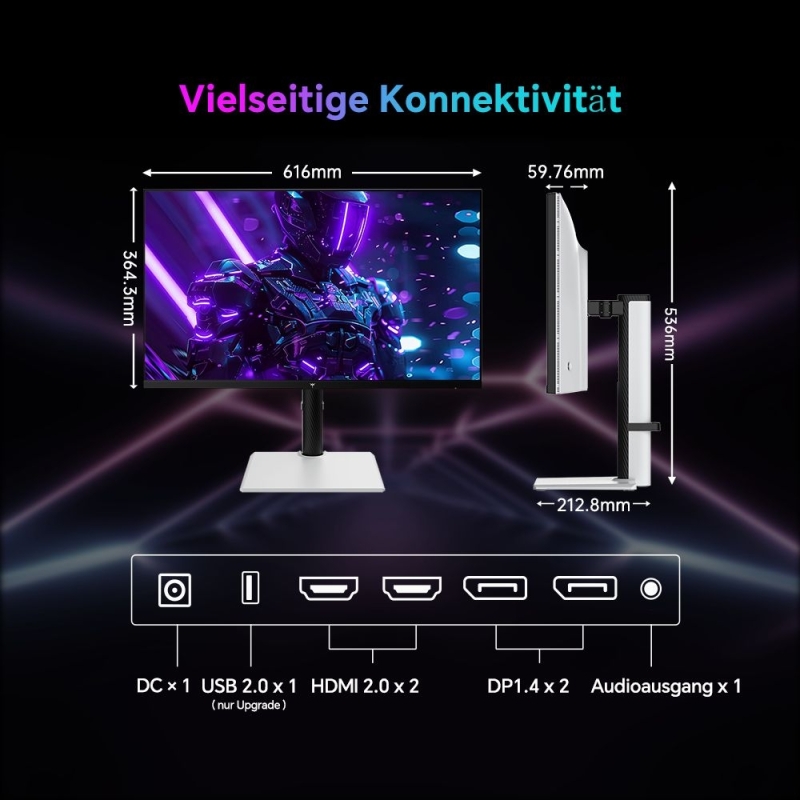 KTC H27T6 27 Zoll QHD Gaming Monitor 210Hz Fast IPS