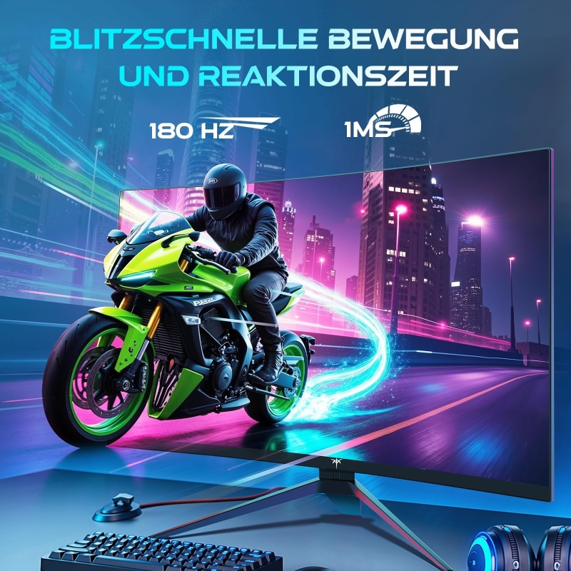 KTC H27S17 Curved Gaming-Monitor 27 Zoll QHD 180Hz