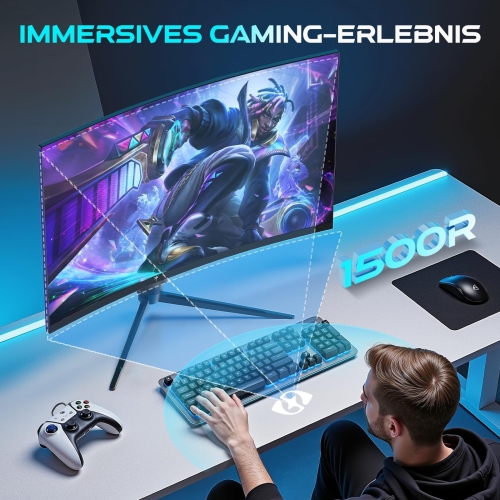 KTC H27S17 Curved Gaming-Monitor 27 Zoll QHD 180Hz