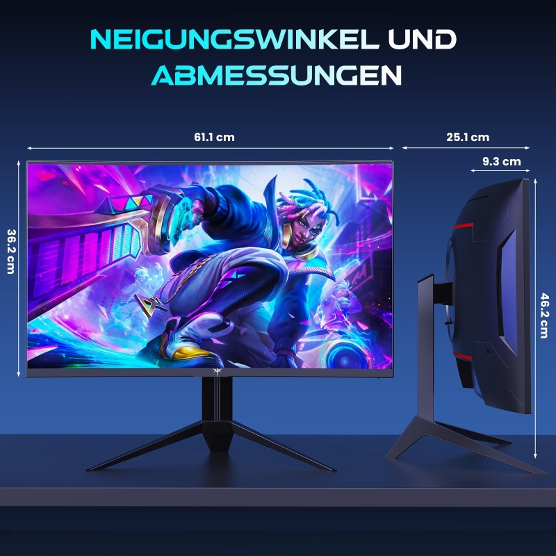 KTC H27S17 Curved Gaming-Monitor 27 Zoll QHD 180Hz