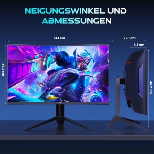 KTC H27S17 Curved Gaming-Monitor 27 Zoll QHD 180Hz