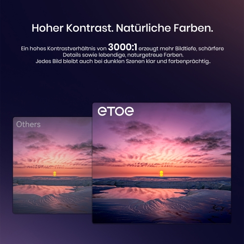 ETOE Starfish 2 Beamer Full HD 1080P mit Google TV
