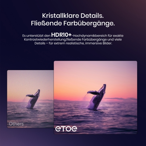 ETOE Starfish 2 Beamer Full HD 1080P mit Google TV