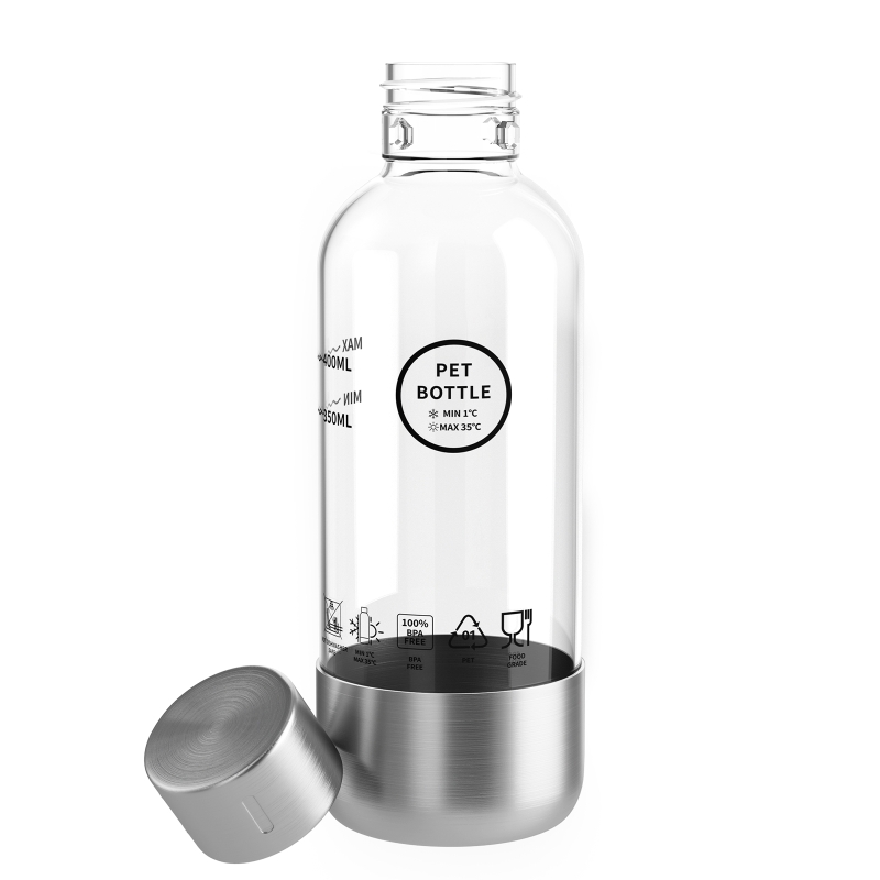 Hydrofast BUB01 2er Set PET-Sprudelflasche 400 ml Für C300 Wassersprudler