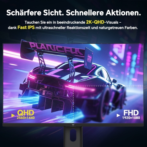 KTC H24T7 Gaming Monitor 24 Zoll QHD 185Hz Fast IPS
