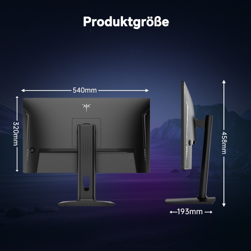 KTC H24T7 Gaming Monitor 24 Zoll QHD 185Hz Fast IPS