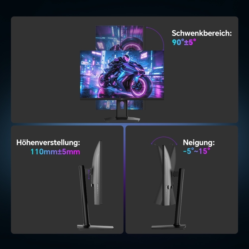 KTC H24T7 Gaming Monitor 24 Zoll QHD 185Hz Fast IPS
