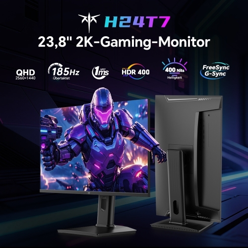 KTC H24T7 Gaming Monitor 24 Zoll QHD 185Hz Fast IPS
