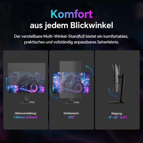 KTC H24T7 Gaming Monitor 24 Zoll QHD 185Hz Fast IPS