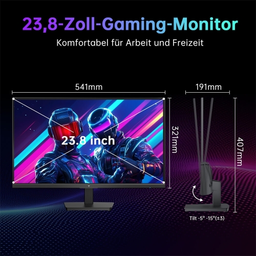 KTC H24B9S-2 Gaming Monitor 24 Zoll FHD 144Hz IPS