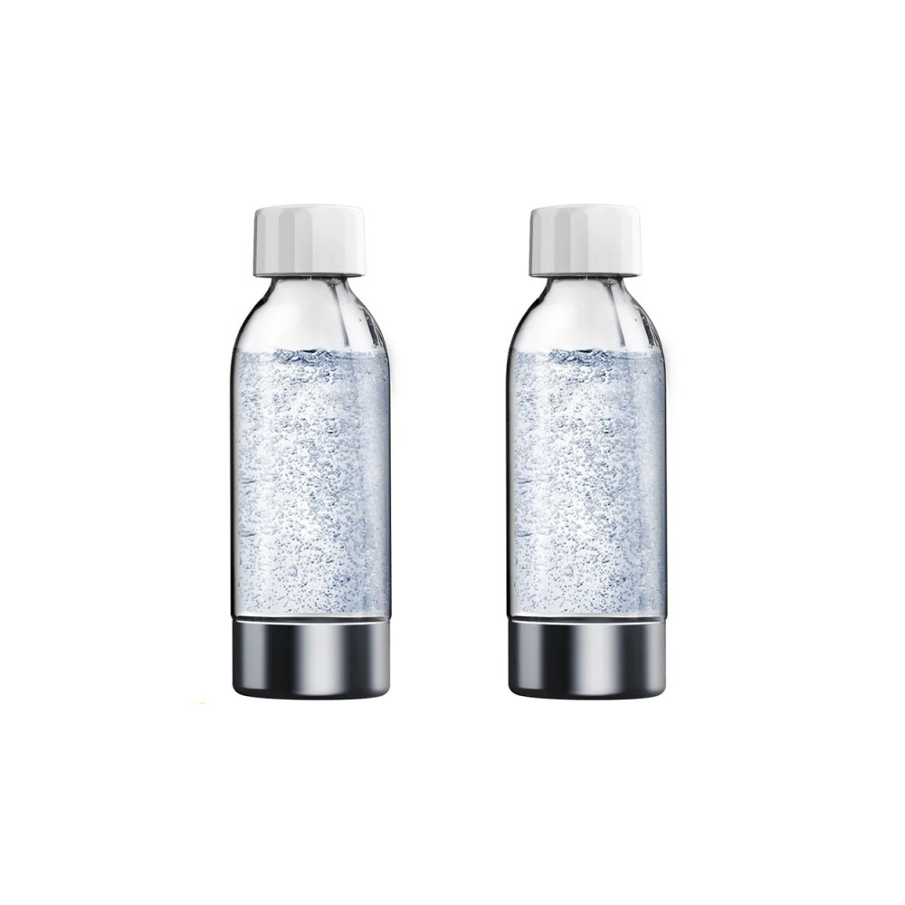 JIMMY 2× Sprudelflaschen 500 ml BPA-frei, Ersatzflaschen für Matrix S9 Sprudelwasser-Modul