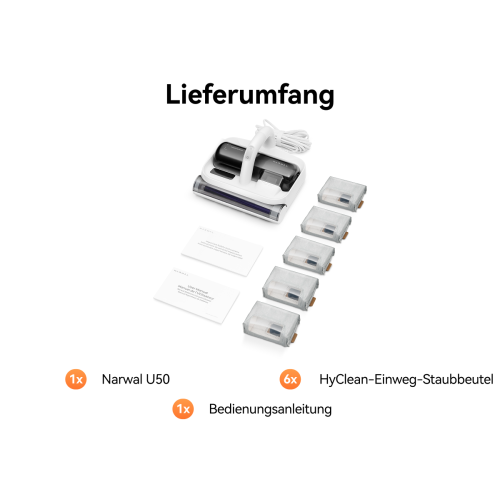 Narwal U50 Matratzenstaubsauger | Milbensauger & Matratzenreiniger