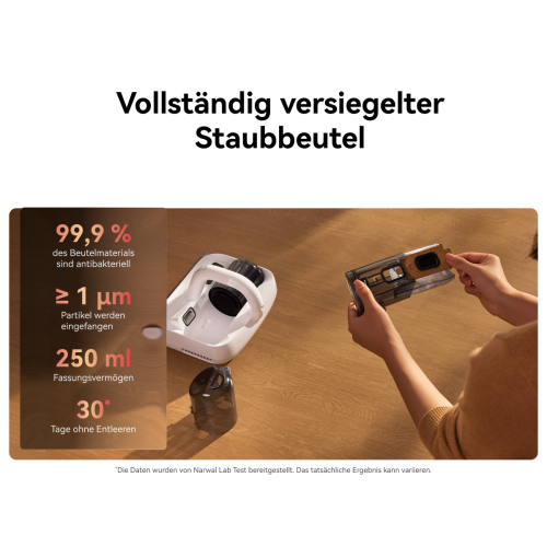 Narwal U50 Pro Matratzenstaubsauger | Kabellos, 37 Min.