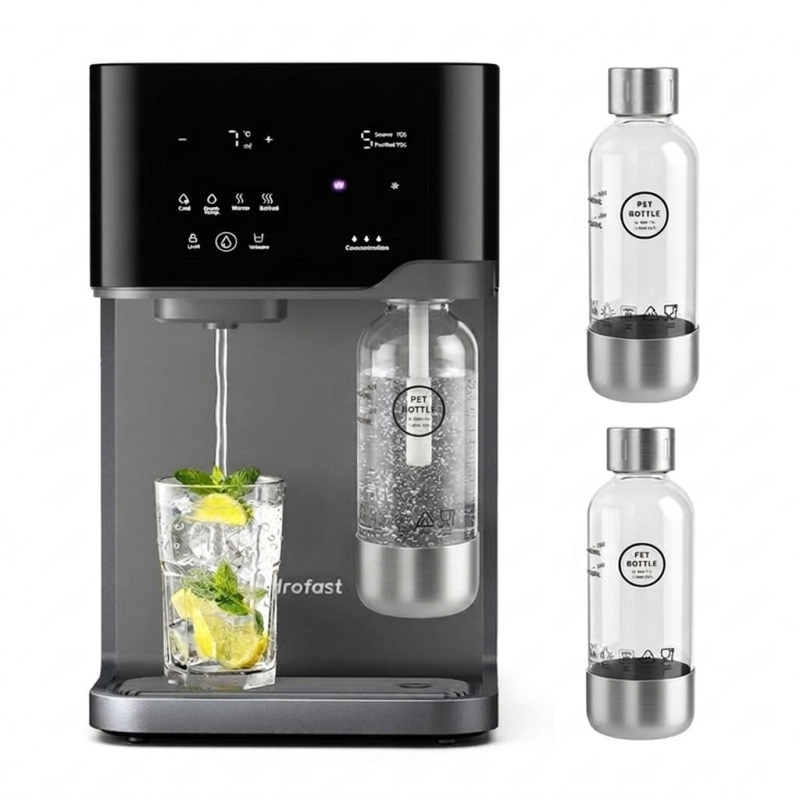 Hydrofast C300 RO Wasserfilter + 2 zusätzliche BUB01 Sprudelflaschen