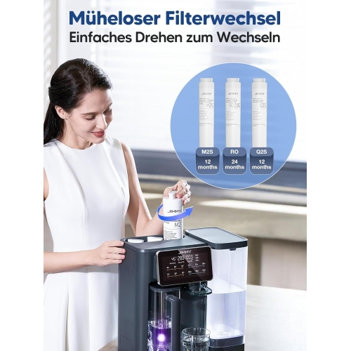 Jimmy R9 Wasserfilter mit Umkehrosmose + 3 Ersatzfilter