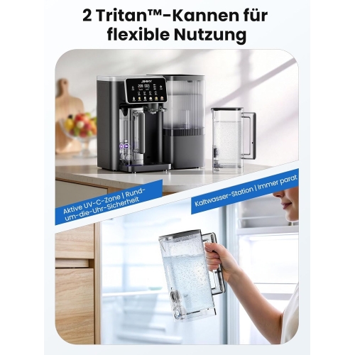 JIMMY R9 PRO Wasserfilter Kalt- & Heißwasser + 3 Filter