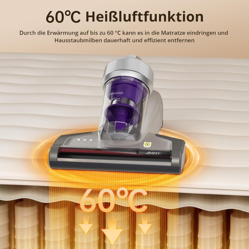 JIMMY JV35 Milbensauger Set | UV-C, 60°C & 6 HEPA-Filter
