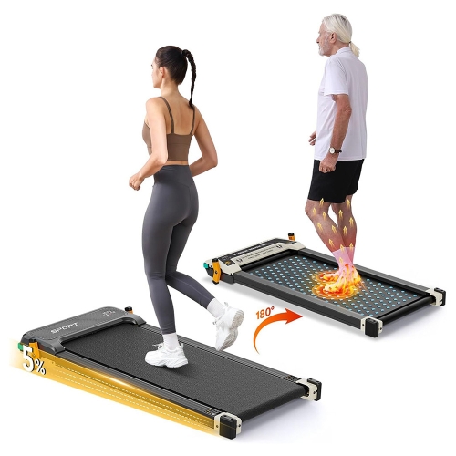 Akluer 520A-A beidseitiges Laufband mit Shiatsu-Fußmassagegerät  2 5 PS leiser Motor  330 lbs maximale Kapazität  LED-Anzeige 