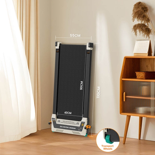 Akluer 520A-A beidseitiges Laufband mit Shiatsu-Fußmassagegerät  2 5 PS leiser Motor  330 lbs maximale Kapazität  LED-Anzeige 