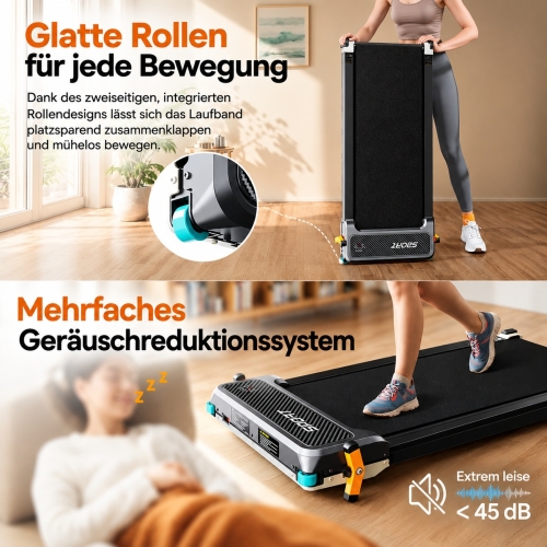 AKLUER 520A-A Walking Pad mit Fußmassage | 2-in-1
