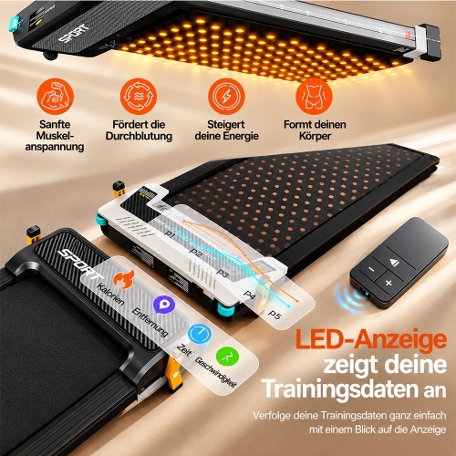 AKLUER 520A-A Walking Pad mit Fußmassage | 2-in-1