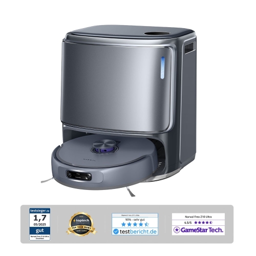 Narwal Freo Z10 Ultra Roboterstaubsauger mit Selbstentleerungsstation  18 000Pa Saugkraft  KI-Visions-Technologie  DirtSense-Te 2