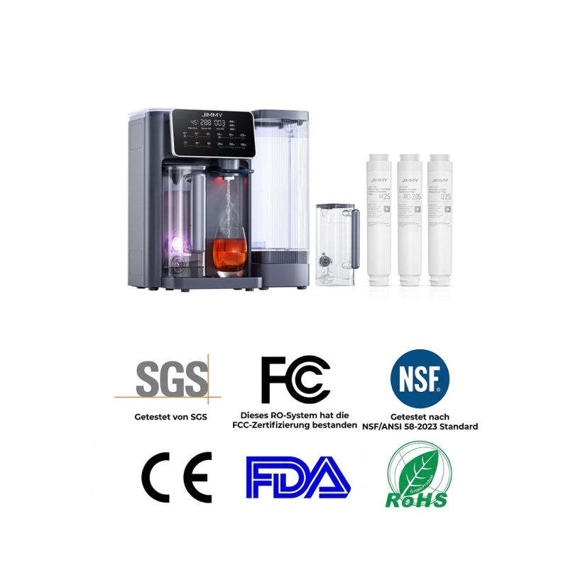 Jimmy R9 Wasserfilter mit Umkehrosmose + 3 Ersatzfilter