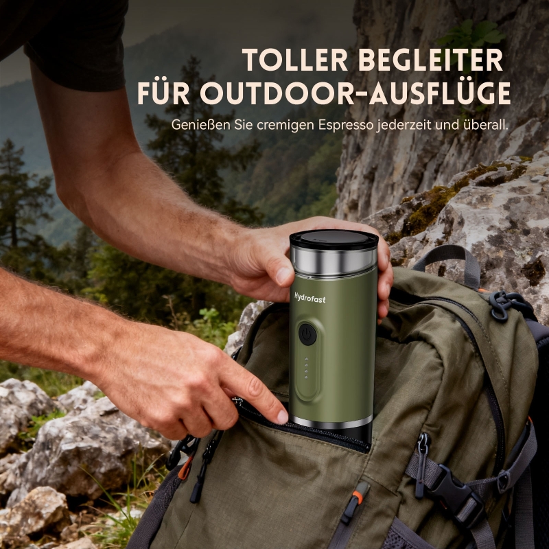Hydrofast PO-100 Tragbare Espressomaschine für unterwegs und Reisen
