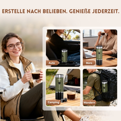 Hydrofast PO-100 Tragbare Espressomaschine für unterwegs und Reisen