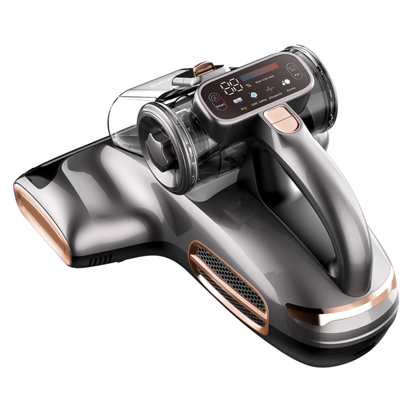 JIGOO T600 Matratzenstaubsauger mit Aroma-System 700W UV‑C 60°C Heißluft Grau