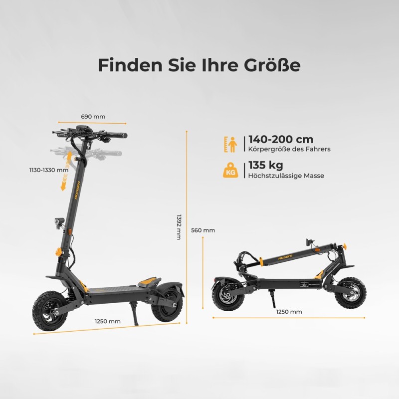 Ausom L1 ABE E-Scooter – Straßenzugelassen & ideal für Pendler