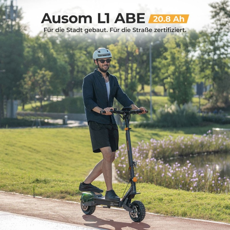 Ausom L1 ABE E-Scooter – Straßenzugelassen & ideal für Pendler