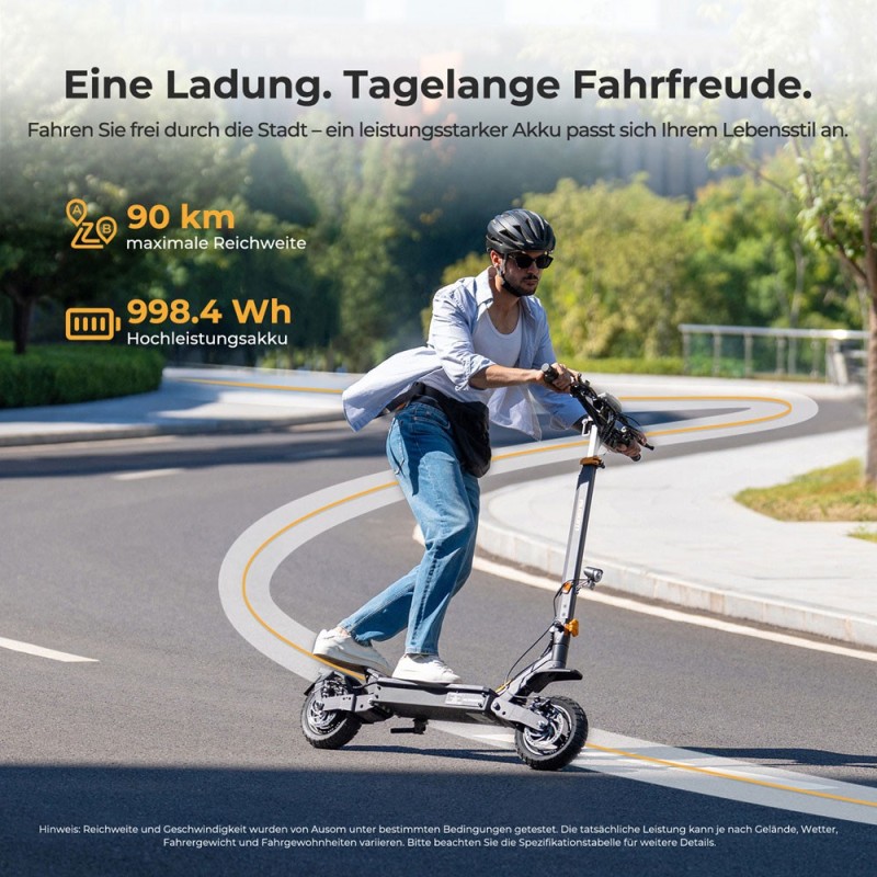Ausom L1 ABE E-Scooter – Straßenzugelassen & ideal für Pendler